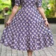 Rayon Delta Print Frock(3084)