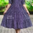 Rayon Delta Print Frock(3085)