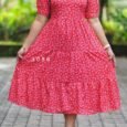 Rayon Delta Print Frock (3086)